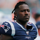 Antonio Brown playing for the New England Patriots in a game against the Miami Dolphins Sept 15, 2019